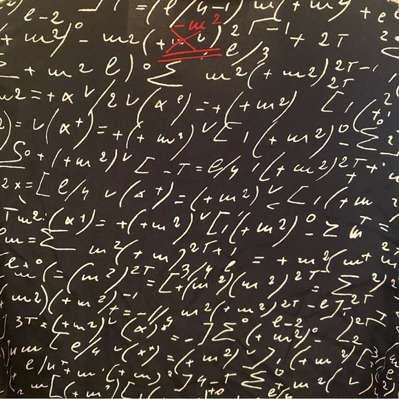 Vintage JONES NEW YORK Women Math Physics Graphic Button Top Size 2 Petite - Picture 5 of 7